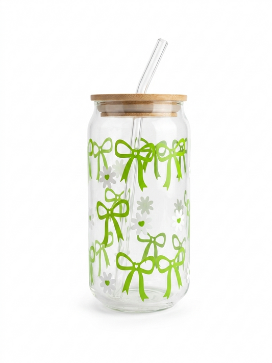 Green Bow Iced Coffee Cup