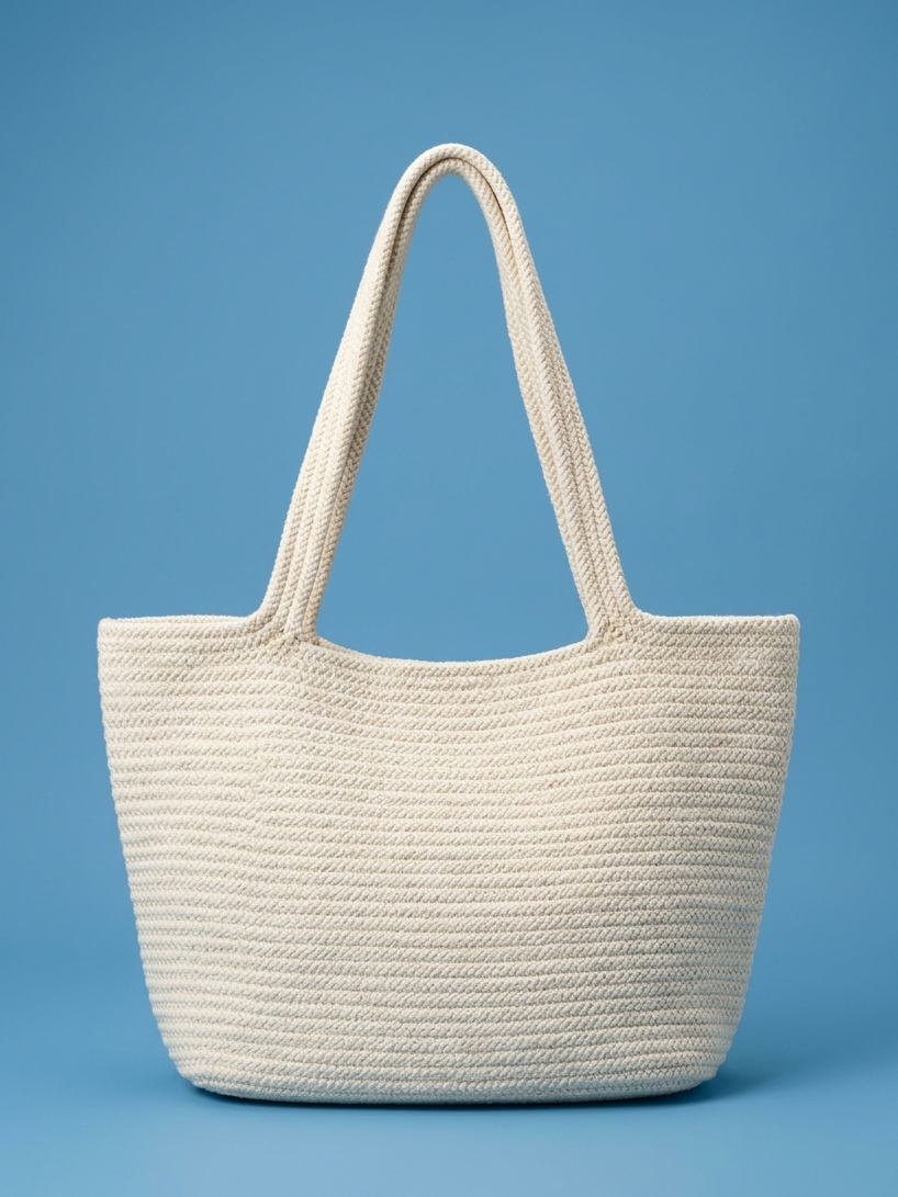Minimalist Woven Tote Bag - dotgallery