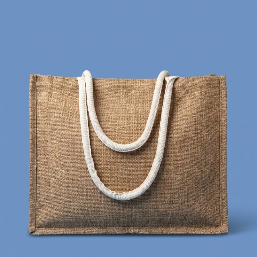 Beige tote with lace trim - dotgallery