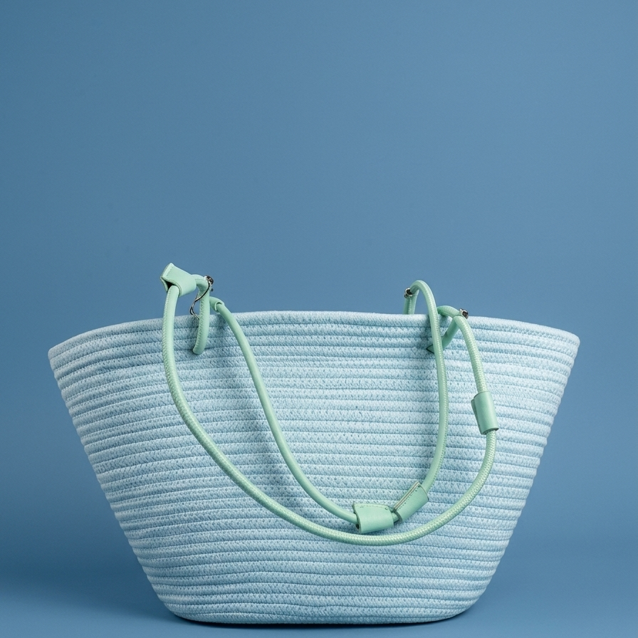 Classic Straw Tote Bag - dotgallery
