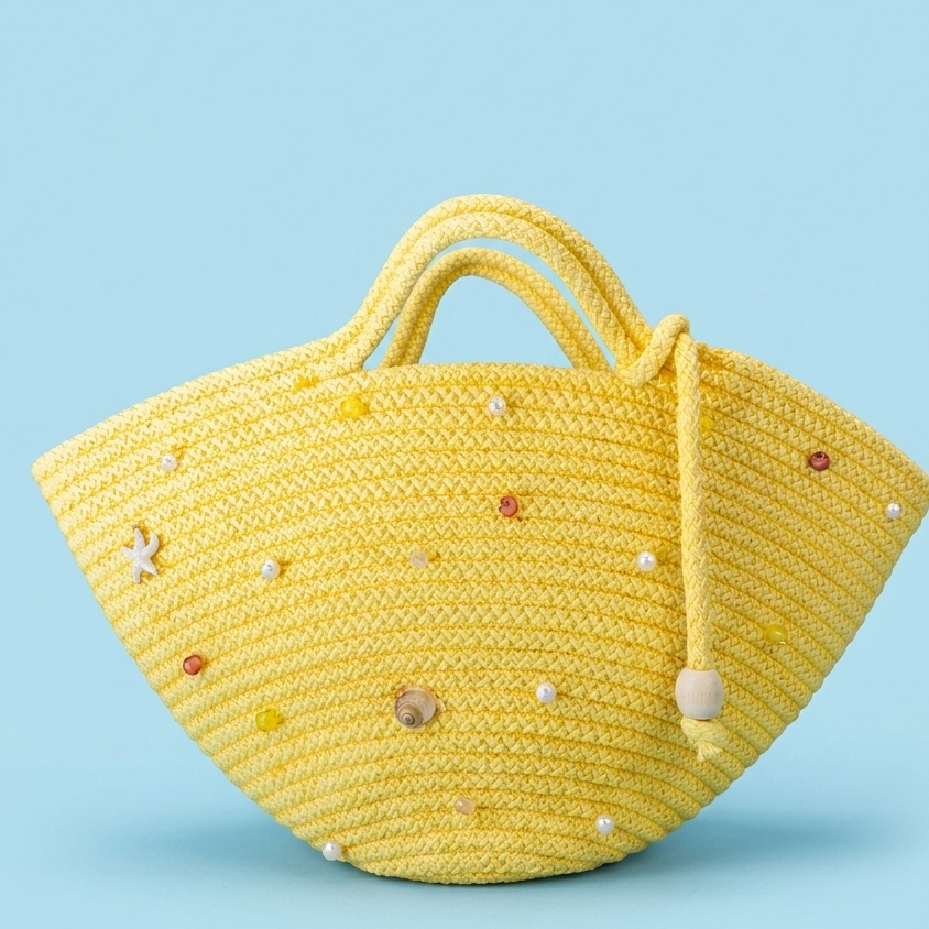 Beach Straw Tote Bag - dotgallery