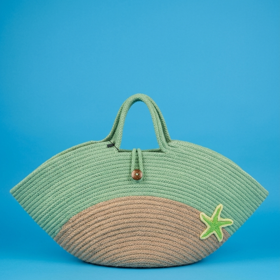 Beach Straw Tote Bag - dotgallery
