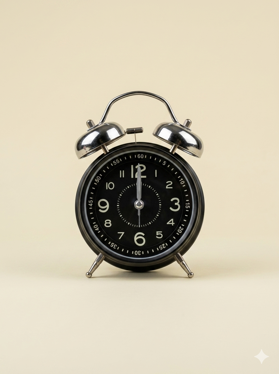 Metal Twin Bell Clock - dotgallery