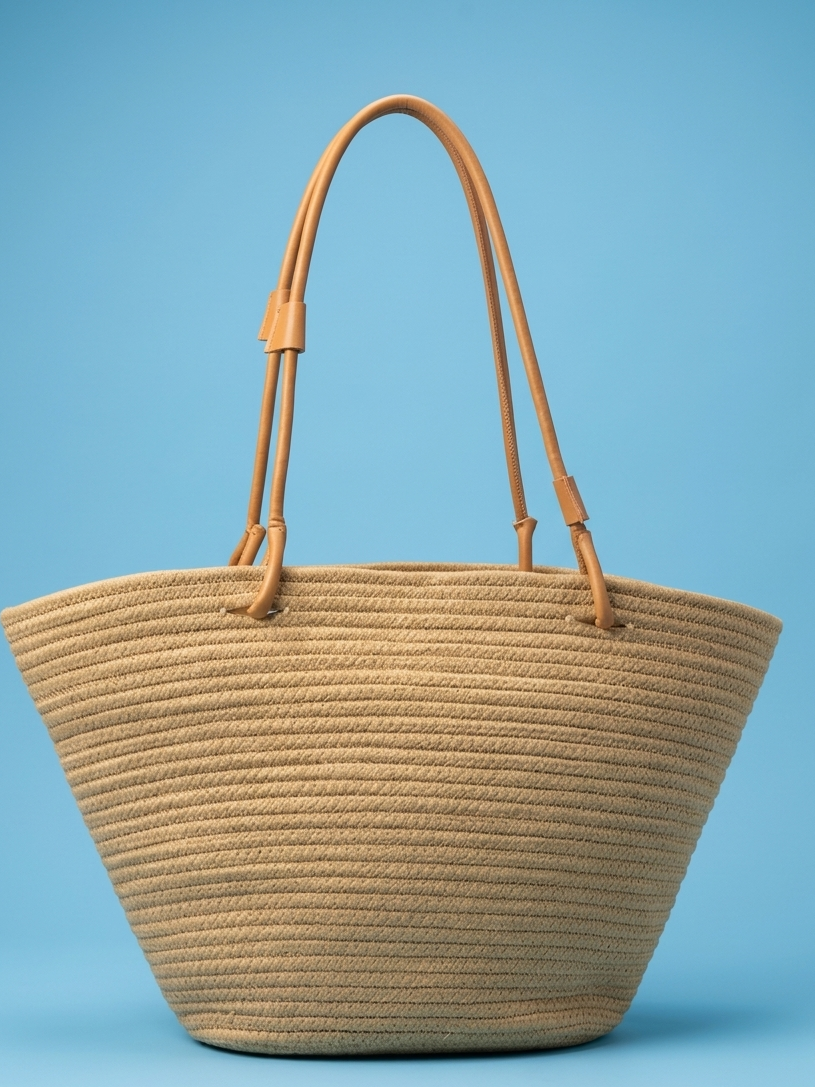 Classic Straw Tote Bag - dotgallery