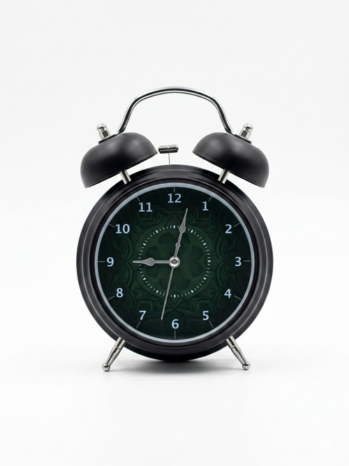 Black Classic Twin Bell Clock - dotgallery