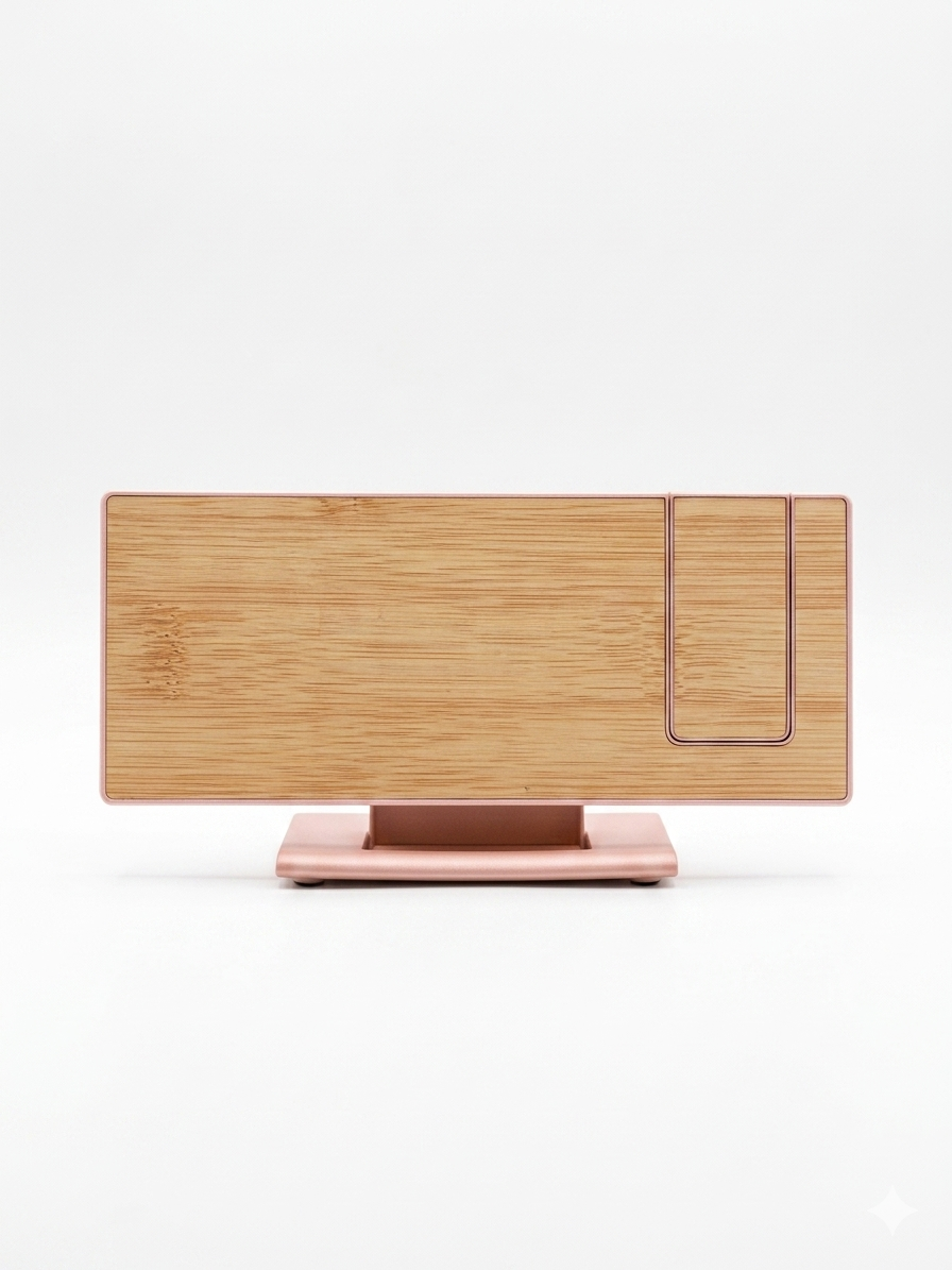 Pink Digital LED Alarm Clock
