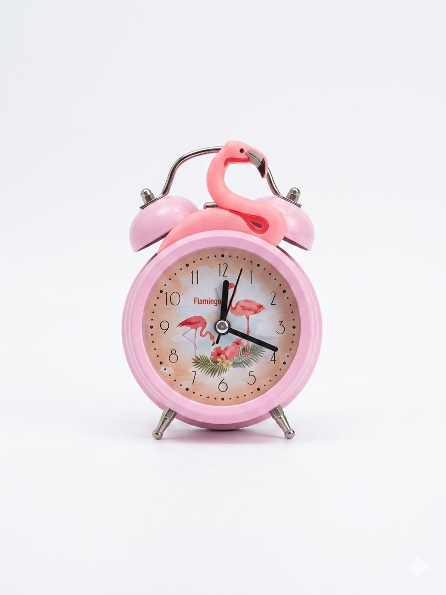 Mini Pink Flamingo Clock - dotgallery