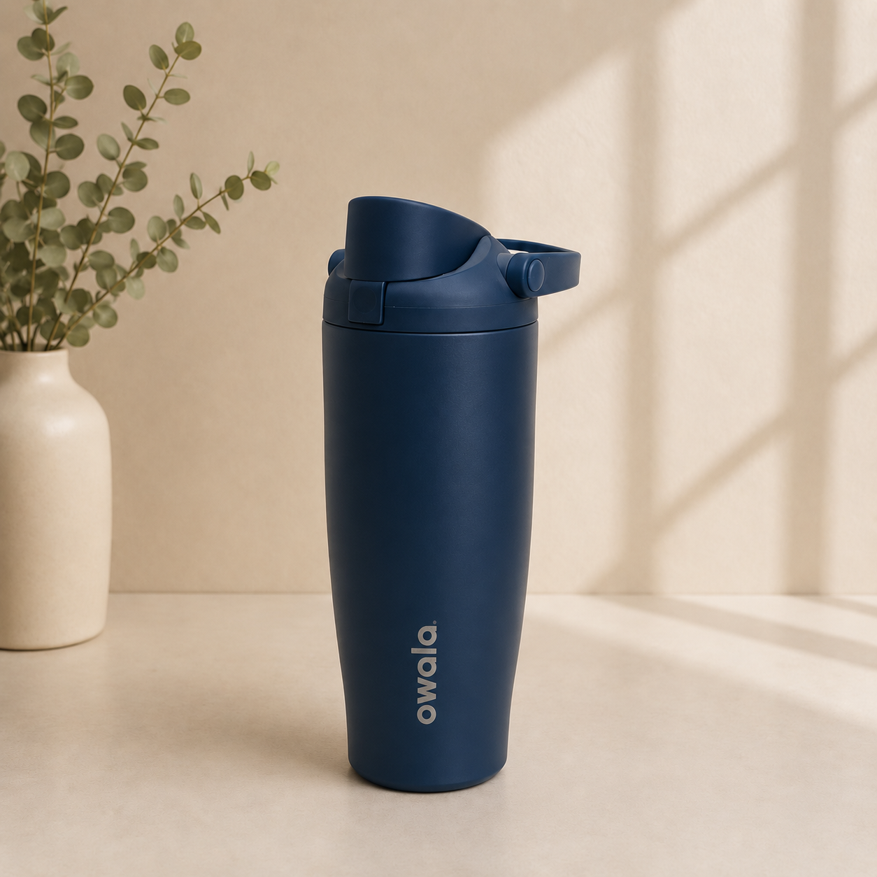 navy owala water bottle