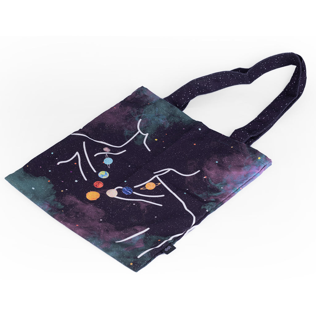 Planets Necklace Tote Bag - dotgallery