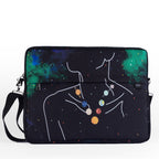 Planets necklace 15.6 inch Laptop Sleeve - dotgallery