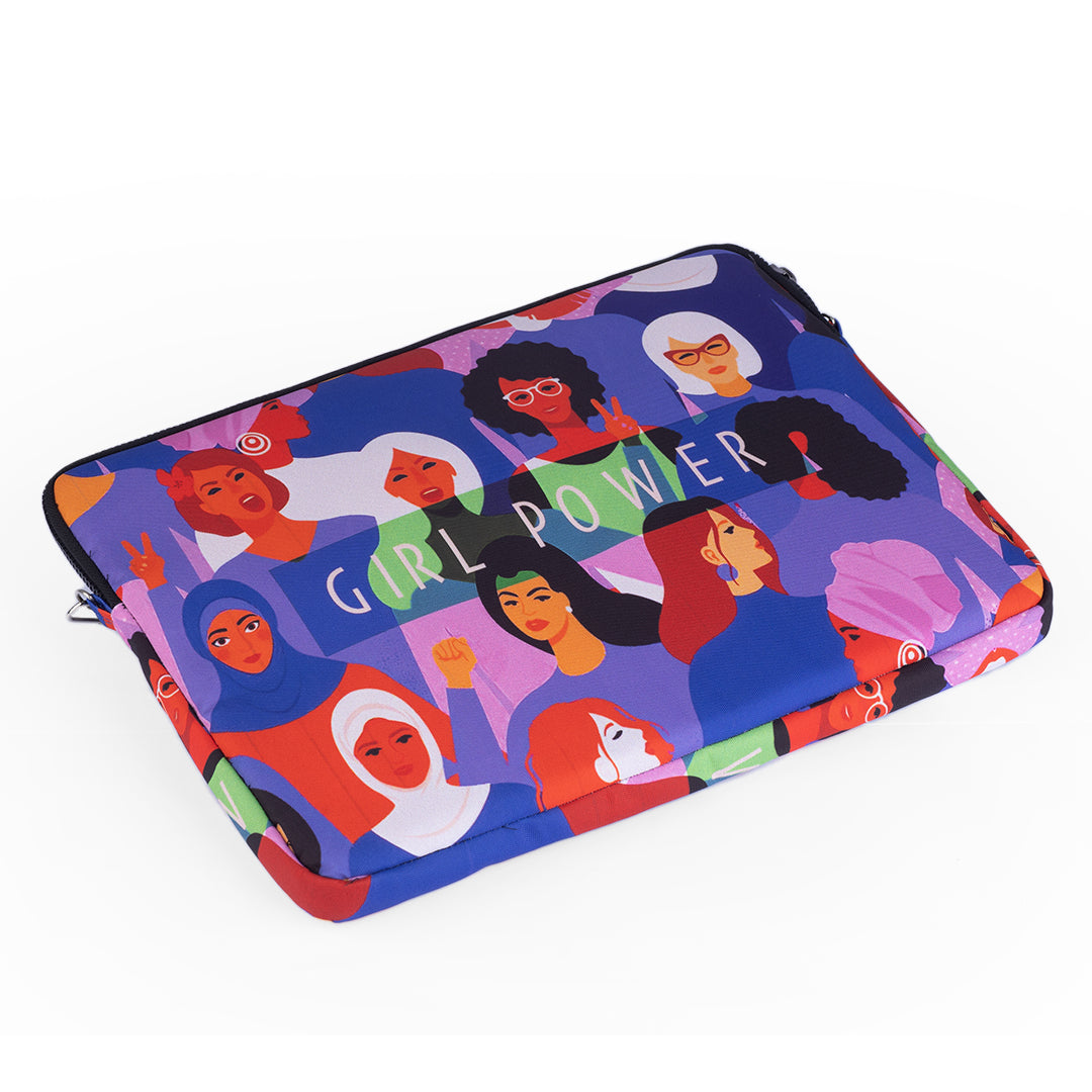 Girl Power 15.6 inch Laptop Sleeve - dotgallery