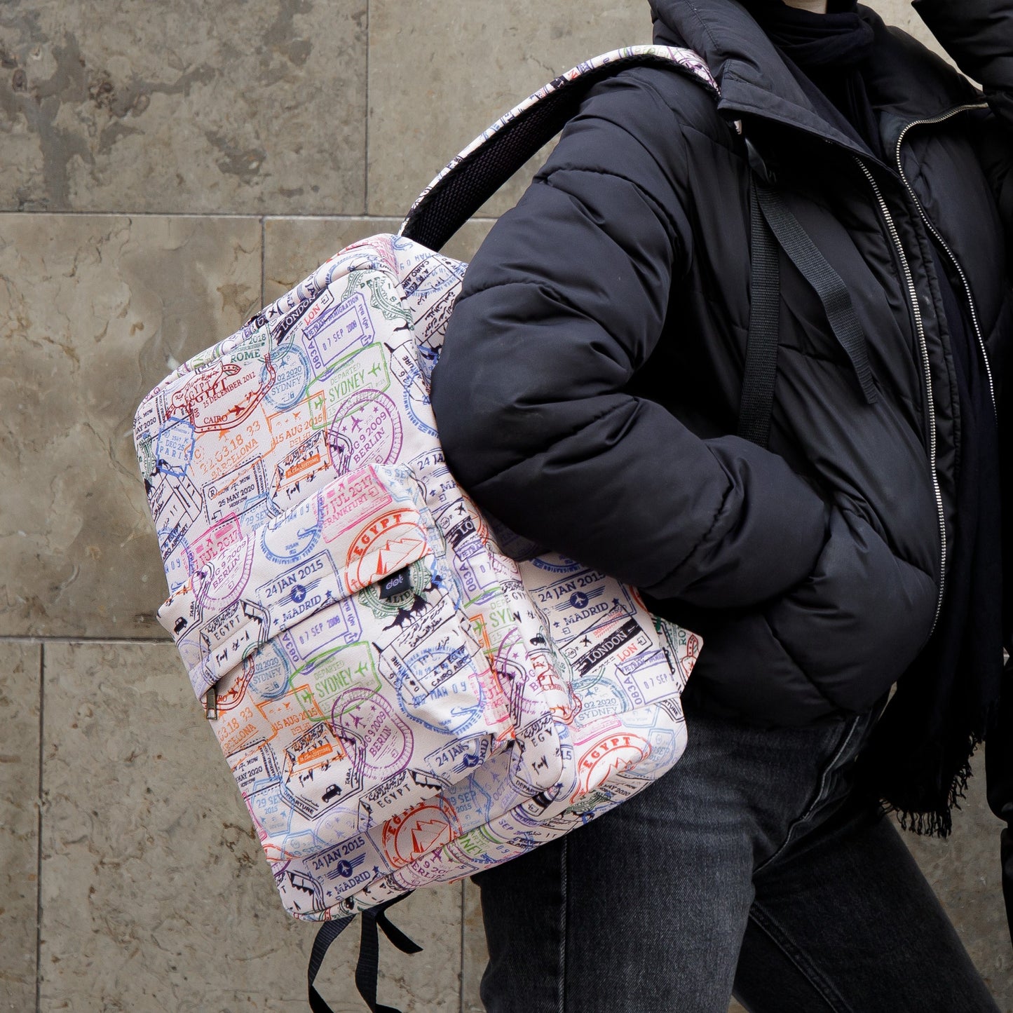 Stamps Backpack - dotgallery