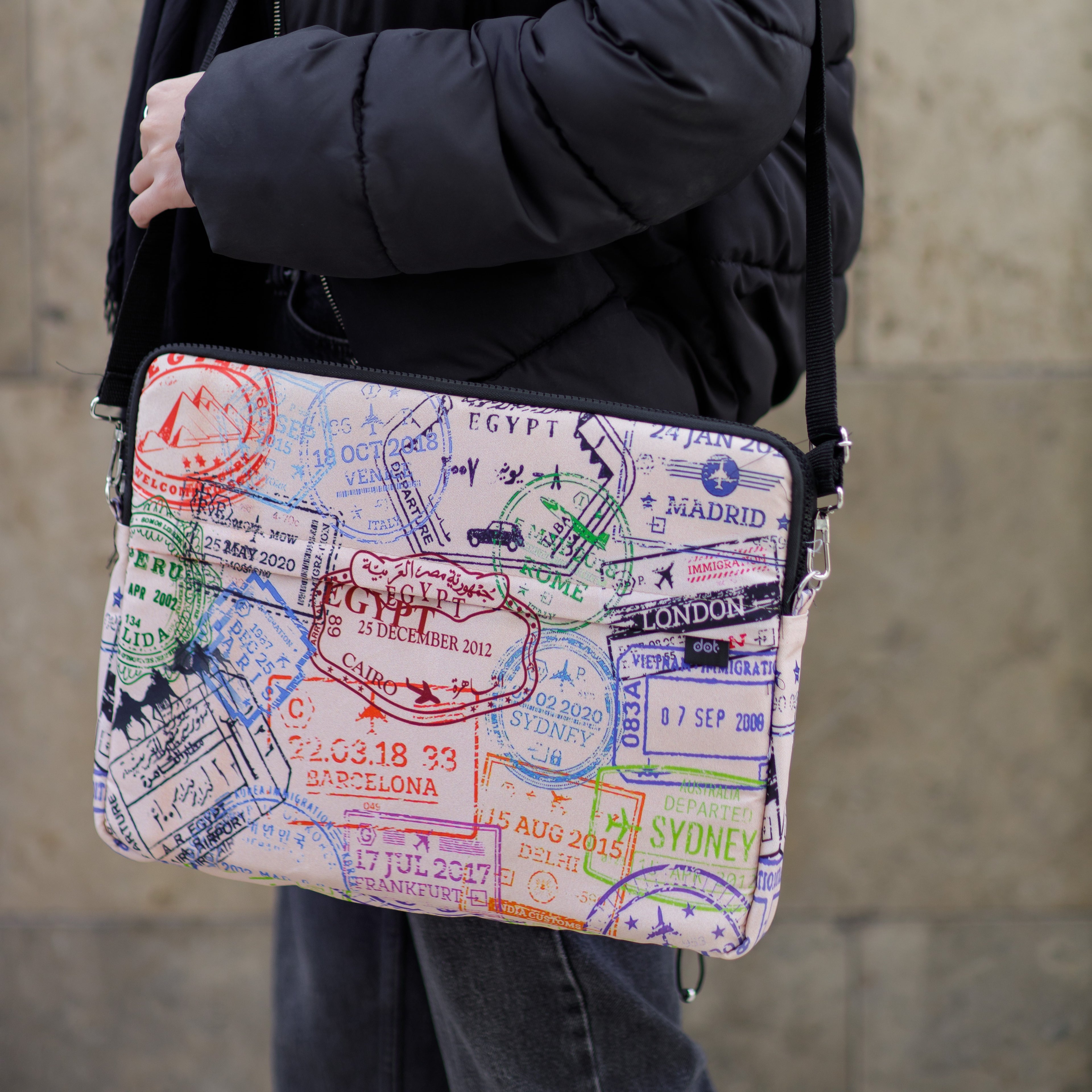 Stamps Laptop Sleeve - dotgallery