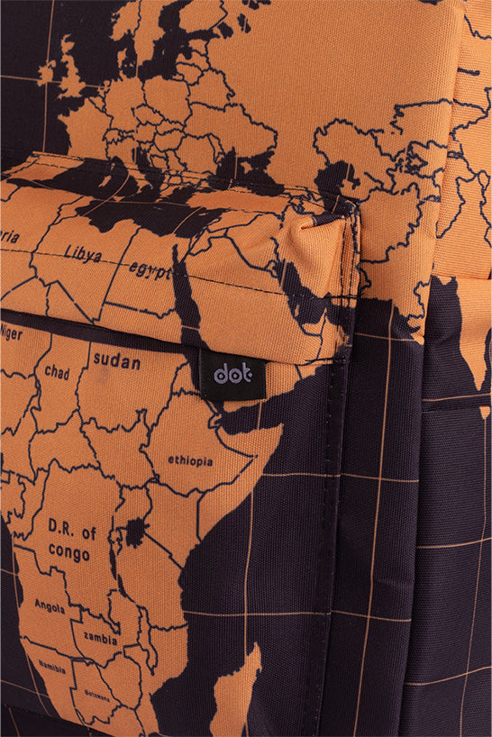 Golden Map Backpack - dotgallery