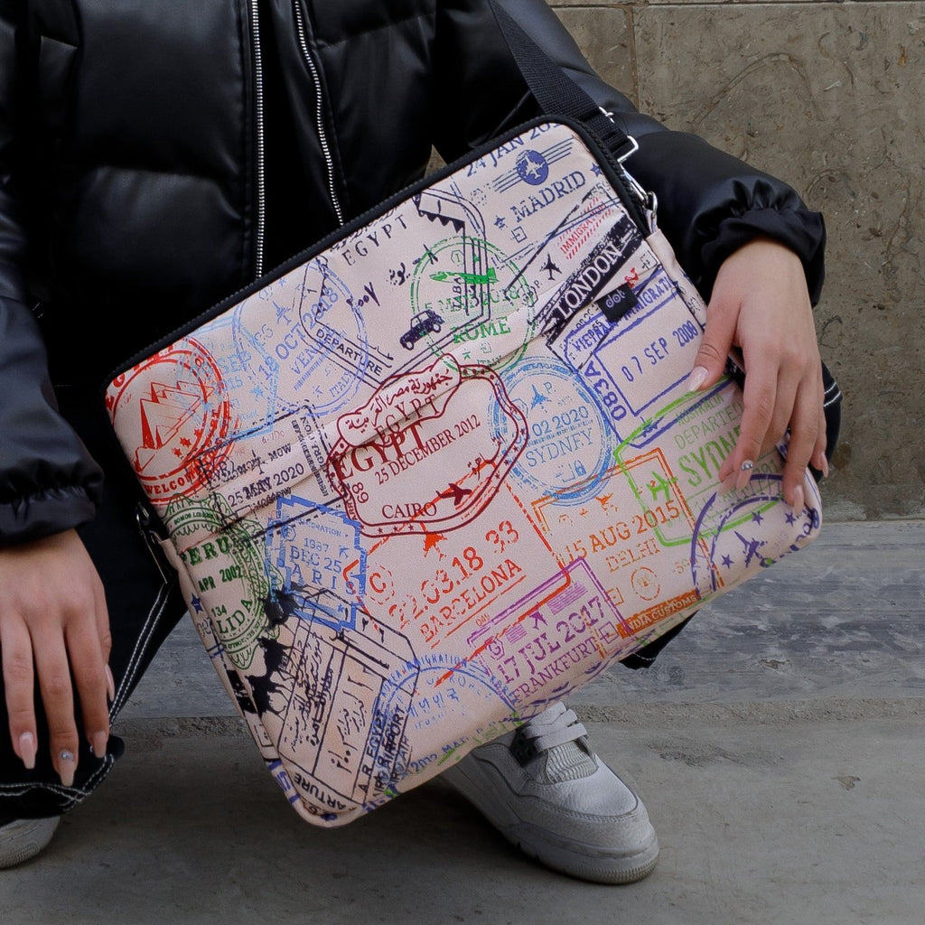 Stamps Laptop Sleeve - dotgallery