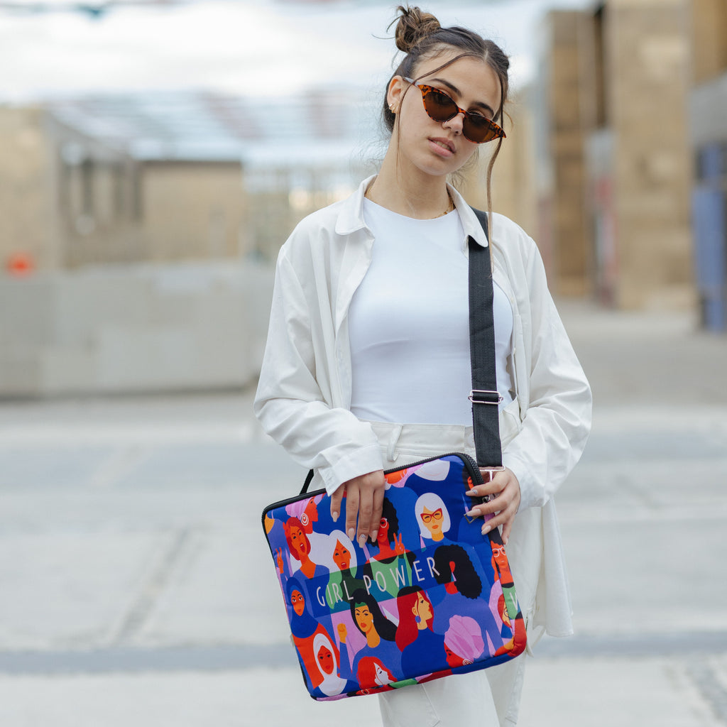 Girl Power Laptop Sleeve - dotgallery