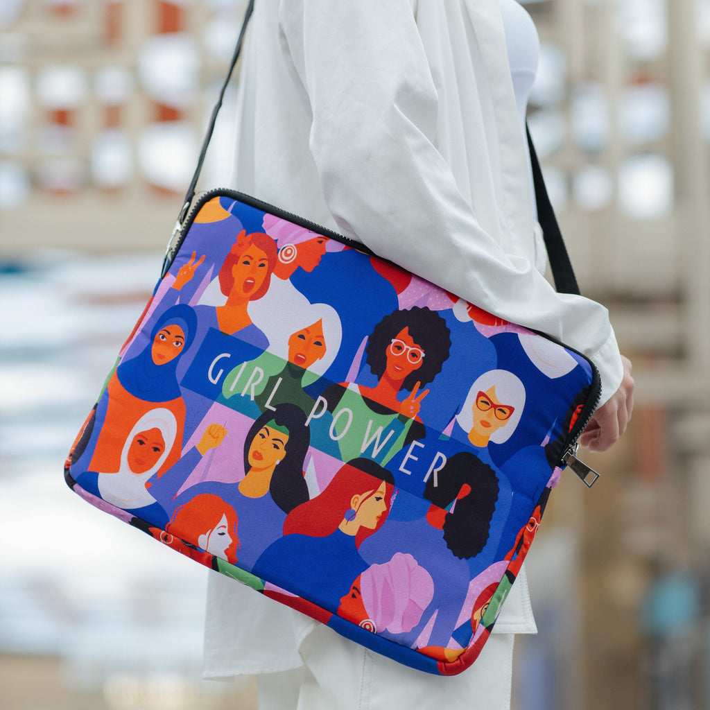 Girl Power Laptop Sleeve - dotgallery
