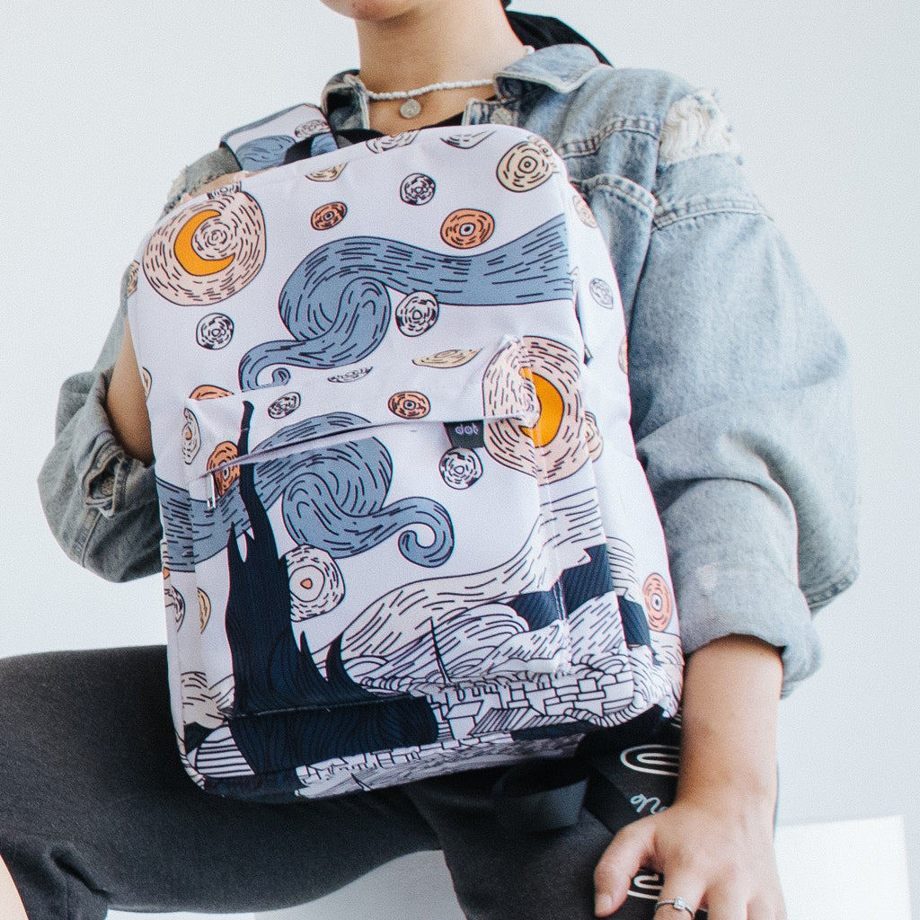 Starry Night Backpack - dotgallery