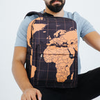 Golden Map Backpack - dotgallery