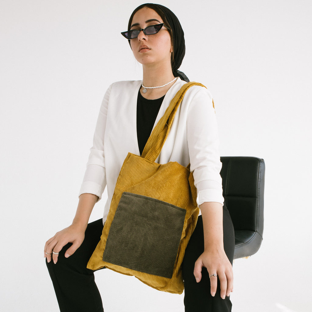 Basic Yellow Tote Bag - dotgallery