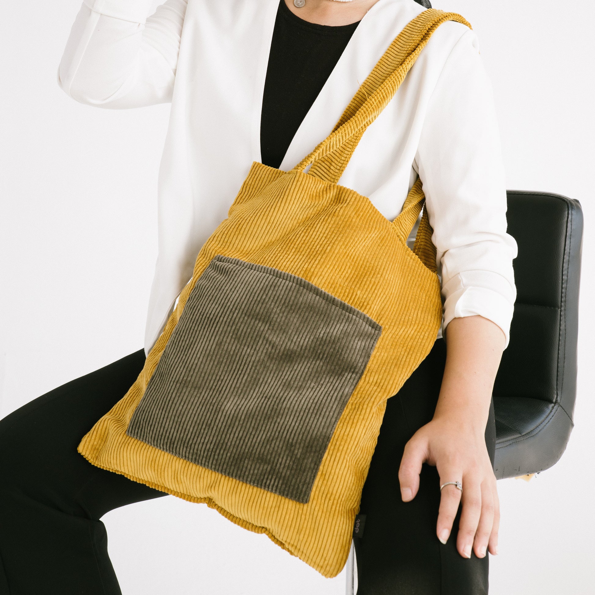 Basic Yellow Tote Bag - dotgallery