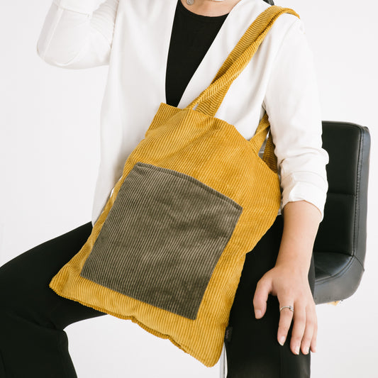 Basic Yellow Tote Bag - dotgallery