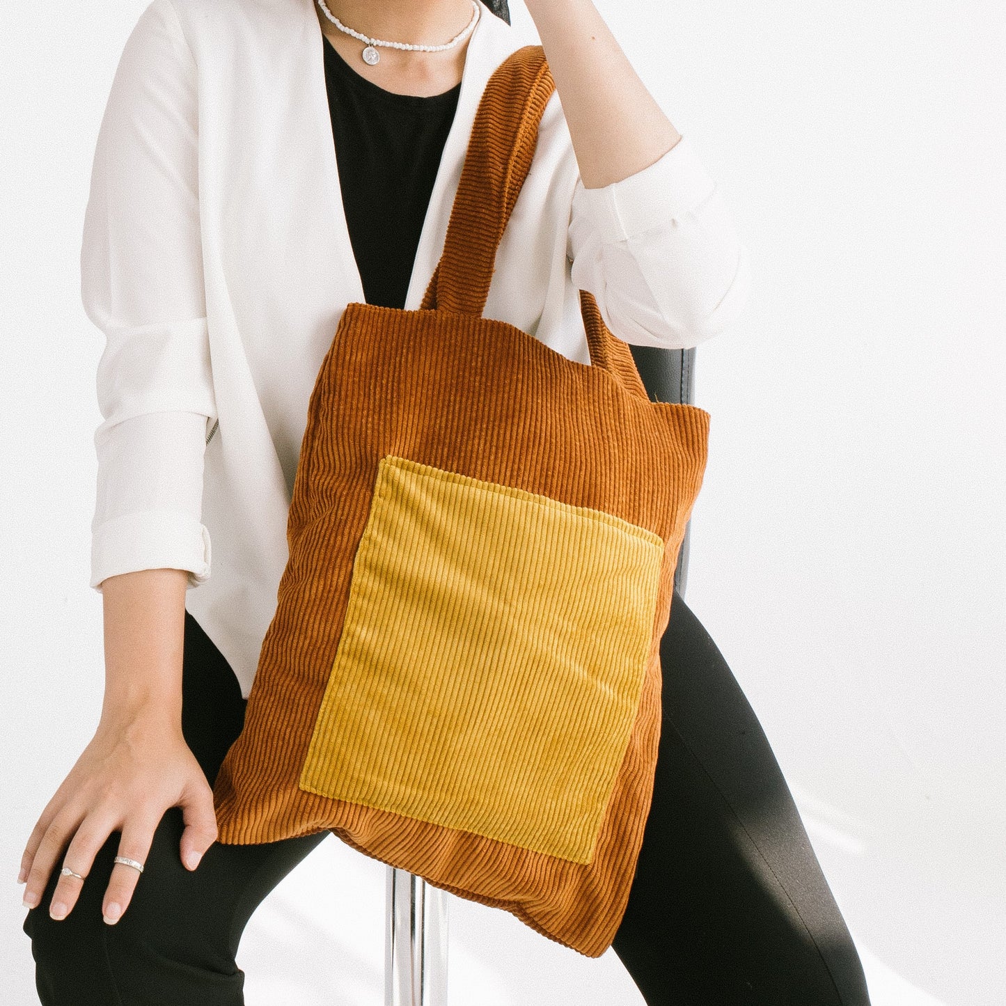 Basic Orange Tote Bag - dotgallery