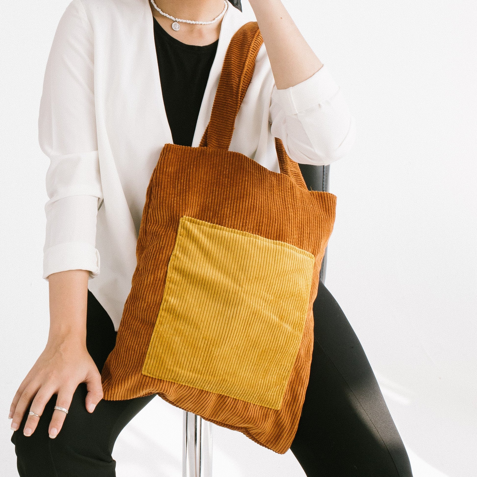 Basic Orange Tote Bag - dotgallery
