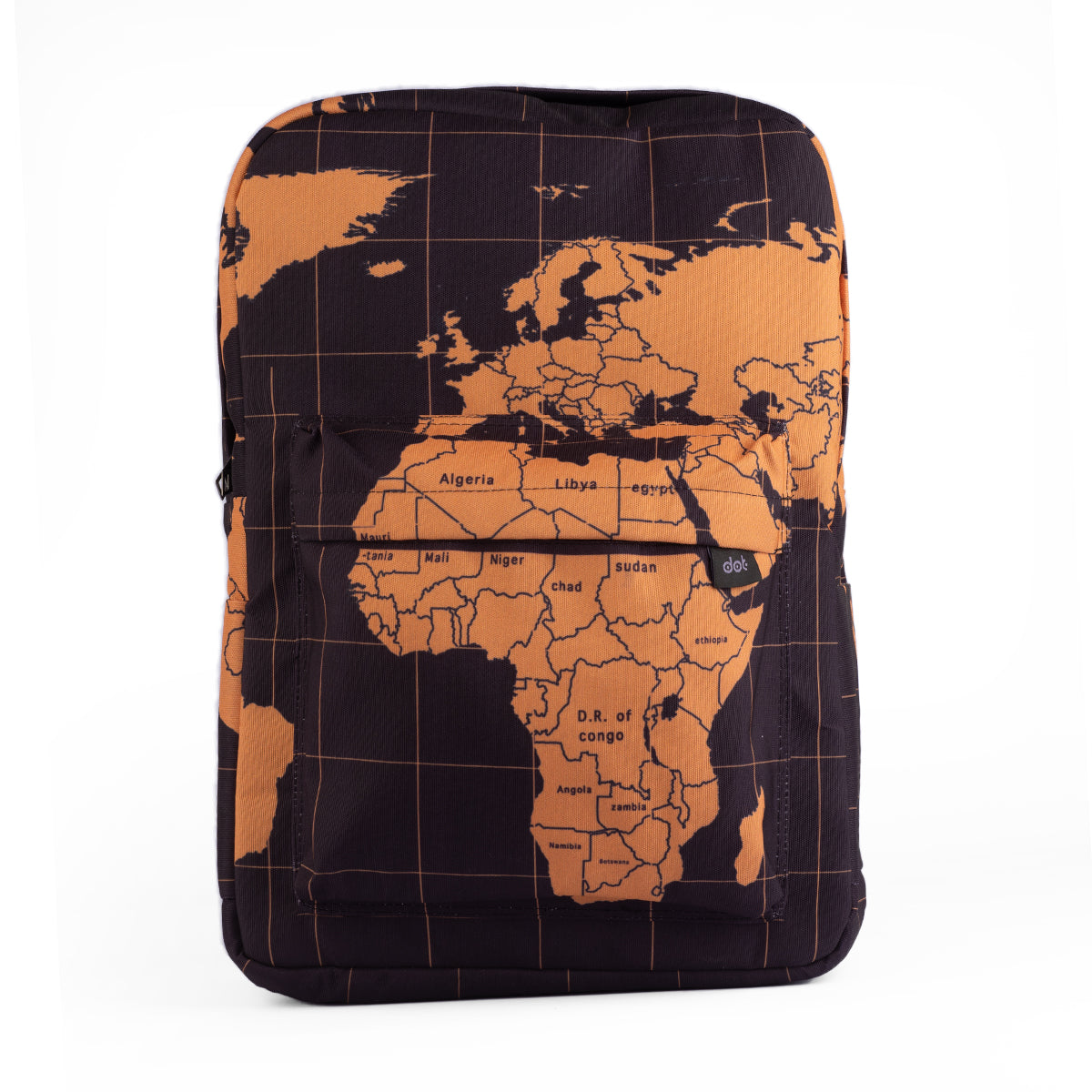 Golden Map Backpack - dotgallery